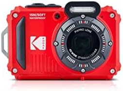 Kodak PIXPRO WPZ2 Rugged Waterproof Shockproof Digital Camera 16MP 4X Optical Zoom 1080P Full HD Video, 2.7" LCD (Red) Bundle with Camera Case, SanDisk 32GB microSDHC Card (4 Items)