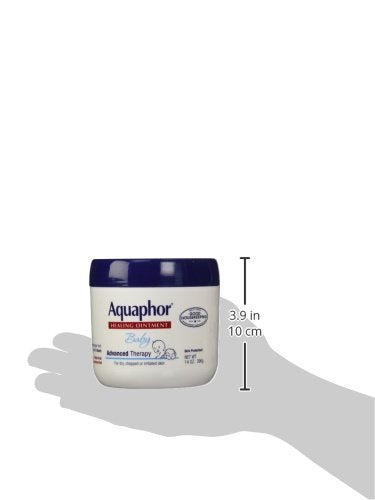 Aquaphor Baby Healing Ointment - Advance Therapy for Diaper Rash, Chapped Cheeks and Minor Scrapes - 14 Ounce Jar (Pack of 12)