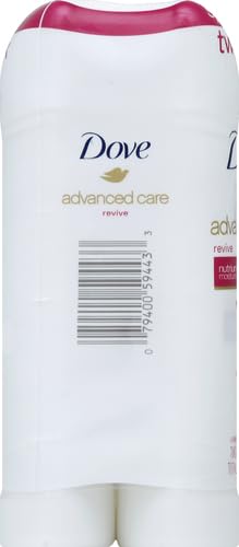 Dove Advanced Care Antiperspirant Deodorant for Women Revive 72 hour sweat and odor protection 2.6 oz (Packaging May Vary) (Pack of 12)