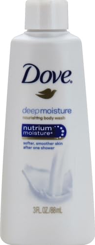Dove Body Wash Deep Moisture for Dry Skin | 24hr Renewing MicroMoisture | Nourishes Driest Skin | 3 oz | Pack of 3