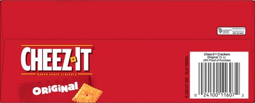 Cheez-It Cheese Crackers, Baked Snack Crackers, Lunch Snacks, Party Size, Original, 25 Ounce (Pack of 2)