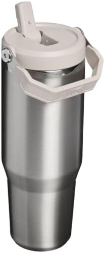 STANLEY IceFlow 2.0 Flip Straw Tumbler, 30 oz, Stainless Steel Ash