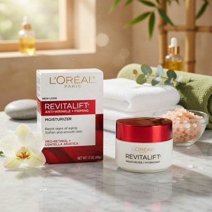 L'Oreal Paris Revitalift Anti-Wrinkle plus Firming Day Face Moisturizer, 1.7 oz