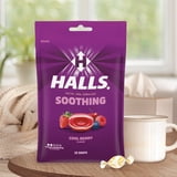 (3 pack) HALLS Soothing Cool Berry Throat Drops, FSA/HSA Eligible, 25 Drops