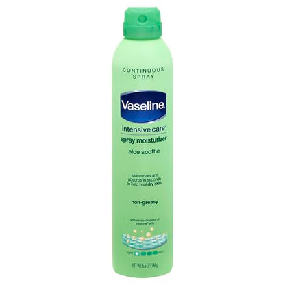 Vaseline Intensive Care Aloe Soothe Spray, 6.5 Oz (Pack of 2)