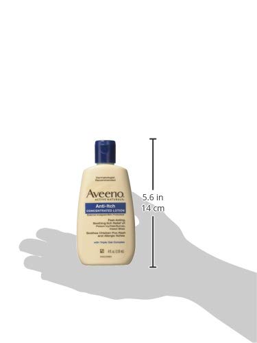 Aveeno Anti-Itch Concentrated Lotion, 4-Ounce Bottles (Pack Of 6)