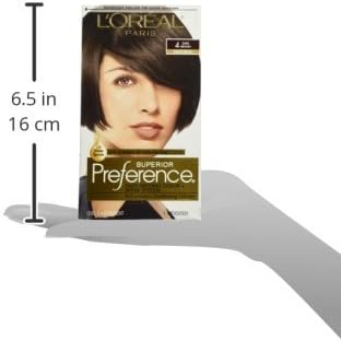 L’Oreal ParisSuperior Preference Fade-Defying Color and Shine System, Level 3 Permanent, Dark Brown/Natural 4 (Pack of 3)