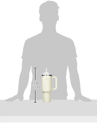 STANLEY Quencher H2.0 Flow State Tumbler, 40 oz, Cream 2.0