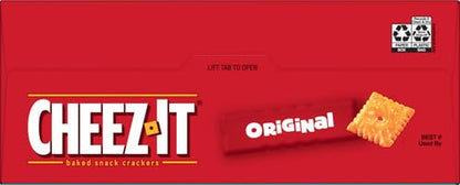 Cheez-It Cheese Crackers, Baked Snack Crackers, Lunch Snacks, Party Size, Original, 25 Ounce (Pack of 2)
