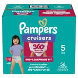 Pampers Cruisers 360 Baby Diapers 360 Size 5, 56 Count (Select for More Options)