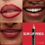 NYX Professional Makeup Slim Lip Pencil, Long-Lasting Creamy Lip Liner, Hot Red, 0.035 oz