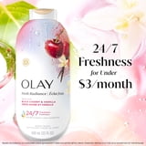 Olay Fresh Radiance Body Wash, Essence of Black Cherry and Vanilla, Vitamin B3 and Antioxidant Blend, 22 fl oz