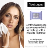 Neutrogena Makeup Remover Night Calming Wipes & Face Cleansing Towelettes, 25 Count, 2 Pack Face Wipes