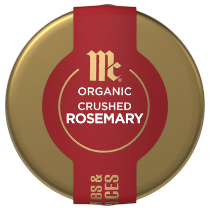 McCormick Gourmet Organic Crushed Rosemary, 1.0 oz Bottle