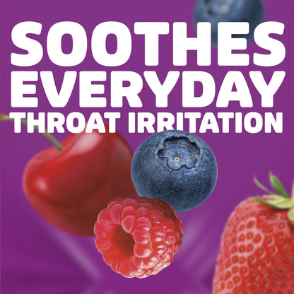(3 pack) HALLS Soothing Cool Berry Throat Drops, FSA/HSA Eligible, 25 Drops
