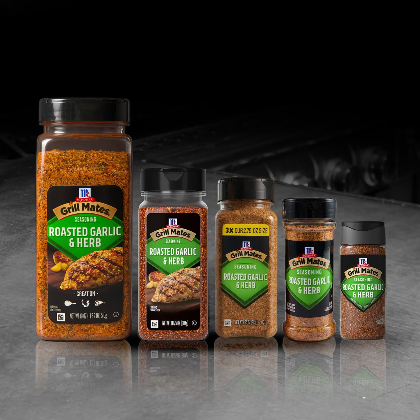 Grill Mates Roasted Garlic and Herb Seasoning, 5.64 oz Bottle