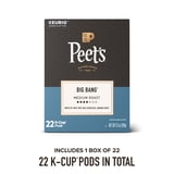 Peet's Coffee Big Bang Premium Medium Roast Keurig K-Cup Coffee Pods, 22 Count