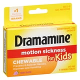 Dramamine Kids Chewable, Motion Sickness Relief, Grape Flavor, 8 Count