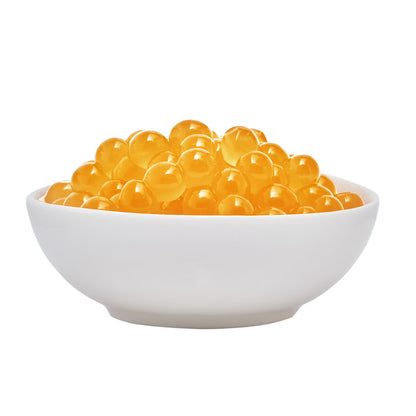 Yulu Foods - Popping Boba Pearls - Mango 4 Pack - Net Wt 7.1 oz. (200g)