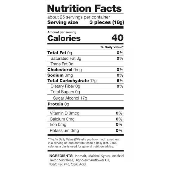 Sugar Free Cinnamon Hard Candy Discs -1 lb Bag Individually Wrapped Keto And Diabetic Friendly Cinnamon Flavored Gourmet Candies - 16oz