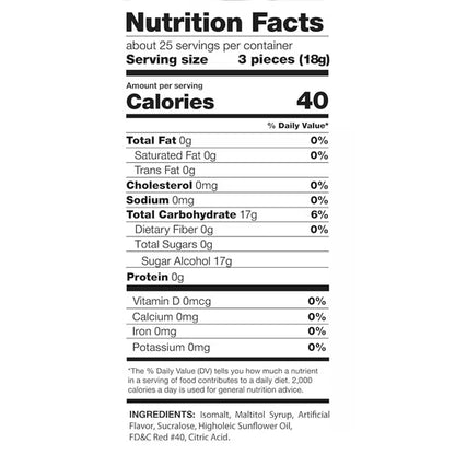 Sugar Free Cinnamon Hard Candy Discs -1 lb Bag Individually Wrapped Keto And Diabetic Friendly Cinnamon Flavored Gourmet Candies - 16oz