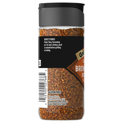McCormick GRILL MATES Gluten Free Brown Sugar Bourbon Seasoning, 3.0 oz Bottle