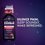 ZzzQuil Liquid Pain Reliever, Sleep Aid, Black Cherry Flavored, 2 Pack, 24 fl oz