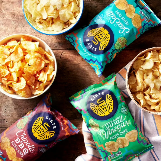 Siete Kettle Cooked Potato Chips Serrano Sea Salt & Vinegar - 5.5 oz