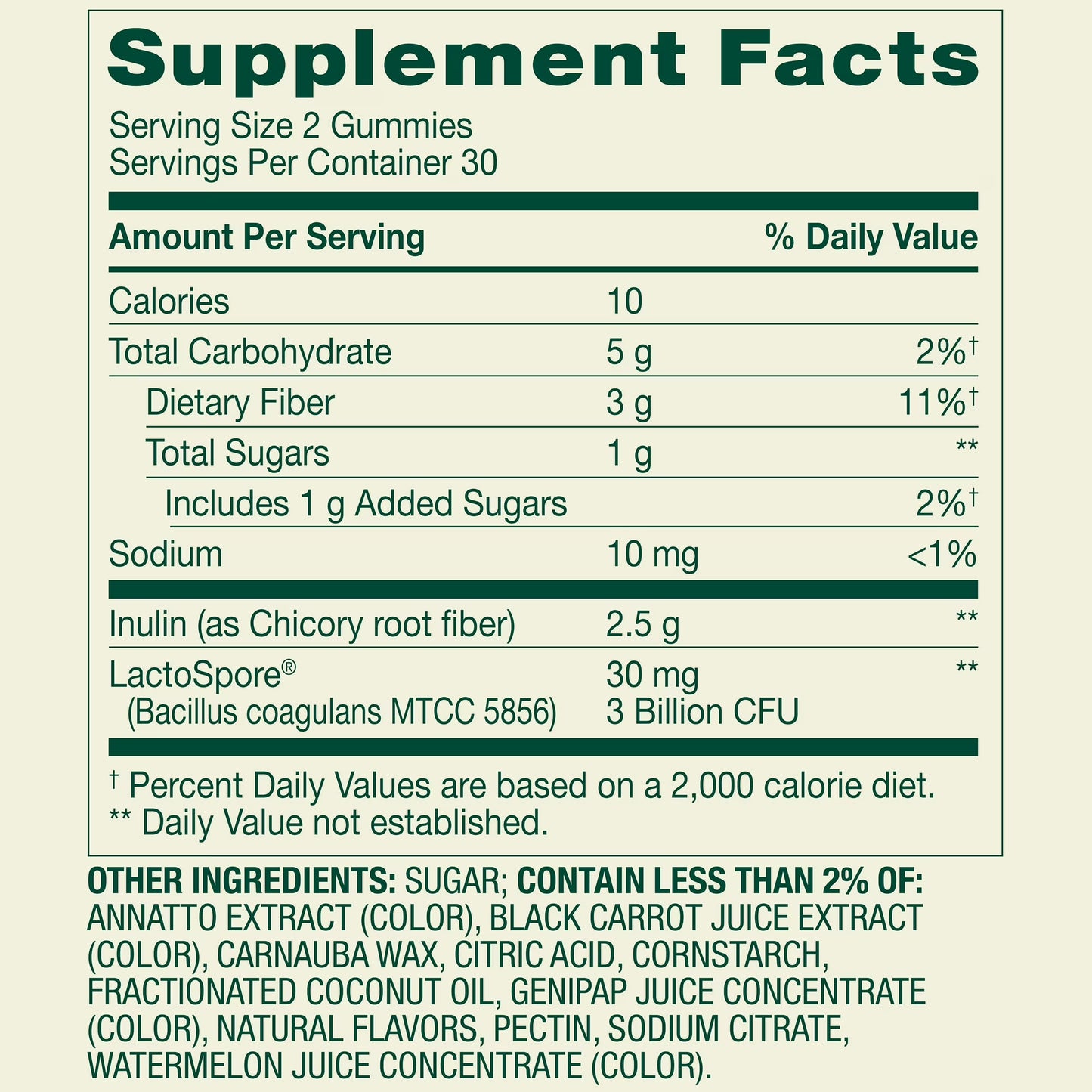 Spring Valley Probiotic with Prebiotic from Inulin Vegetarian Gummies for Digestive Health, Assorted Flavors, 3 Billion CFU, 60 Count