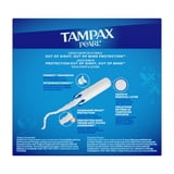 (4 pack) Tampax Pearl Tampons with LeakGuard Braid, Regular Absorbency, 50 Count