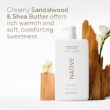 Native Body Wash for Women & Men, Sulfate Free, Sandalwood & Shea Butter, 36 fl oz
