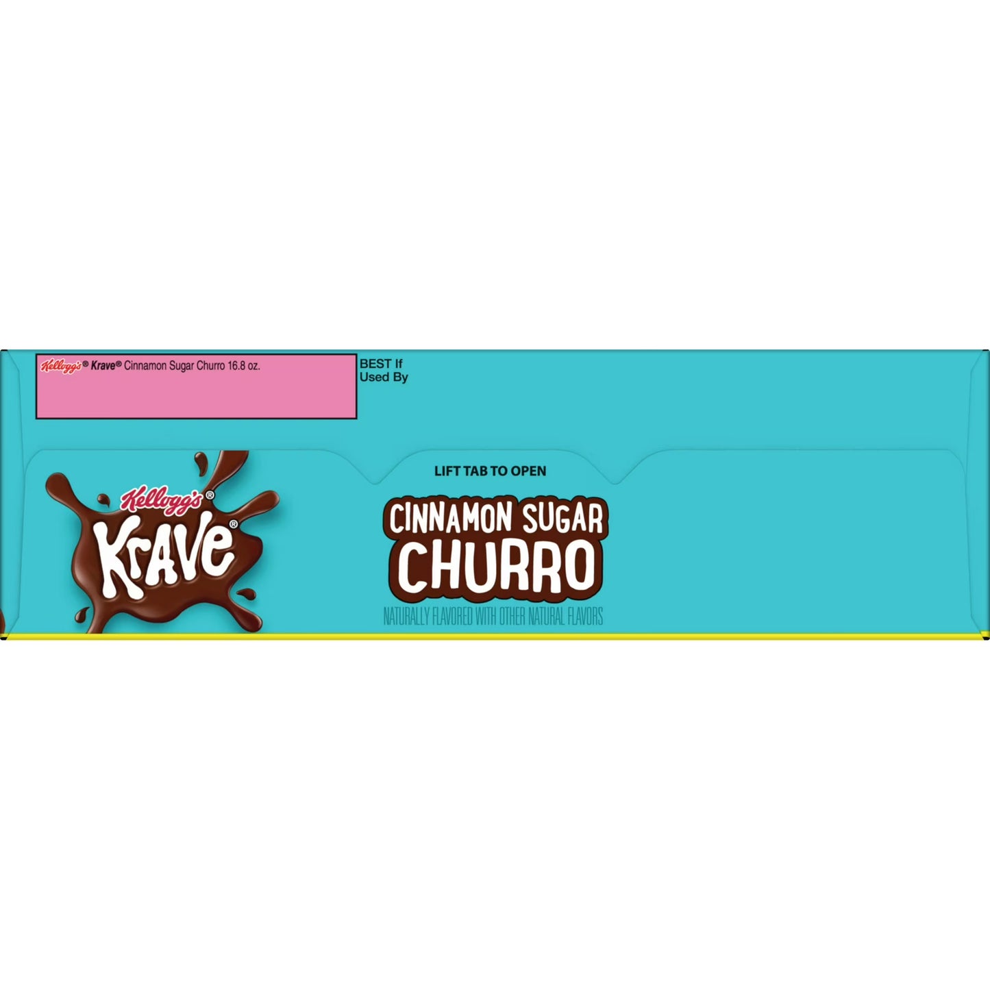 Kellogg's Krave Cinnamon Sugar Churro Breakfast Cereal Family Size Box, 16.8 oz