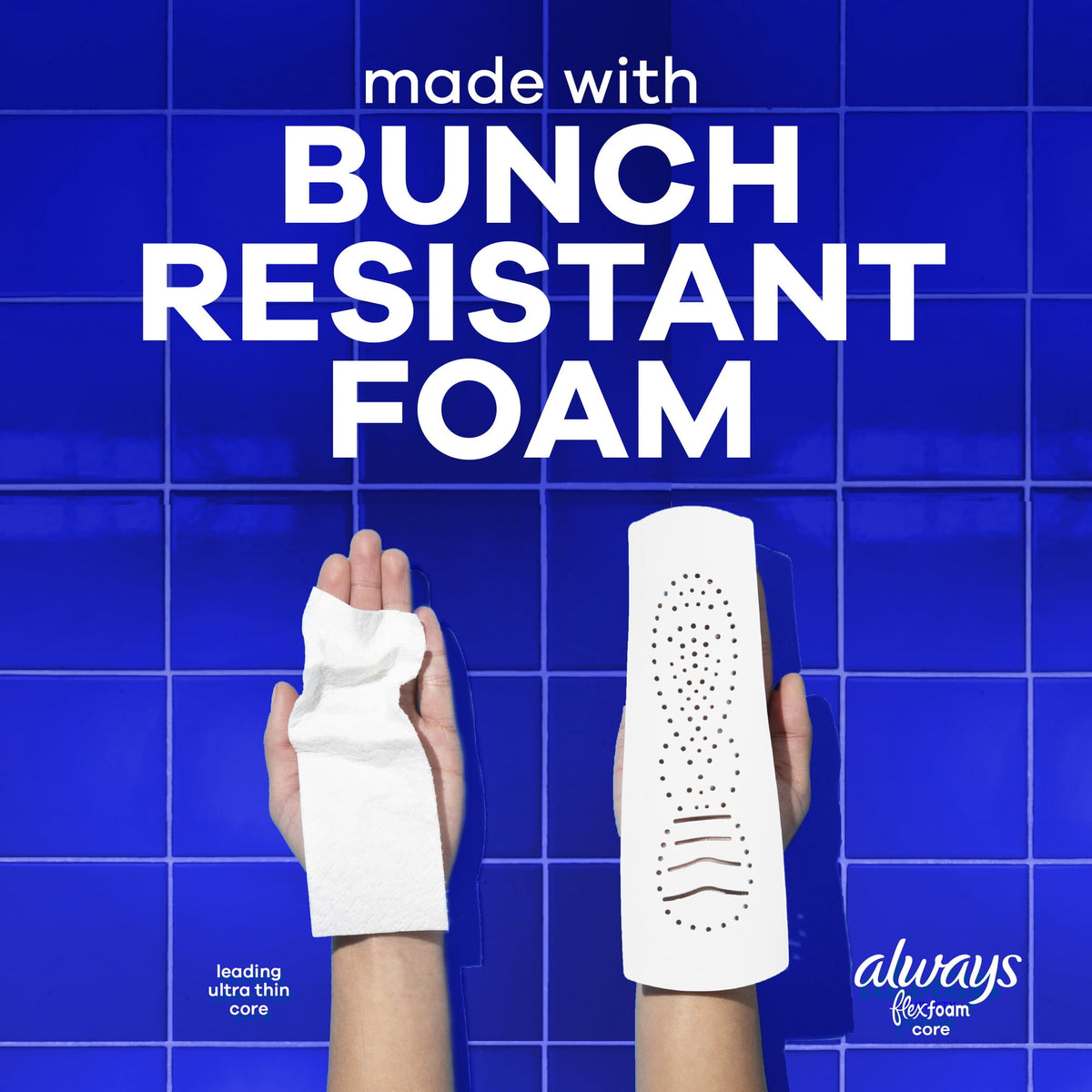 (3 pack) Always Infinity FlexFoam Pads, Size 4, Overnight, Wings, Unscented, 26 Count