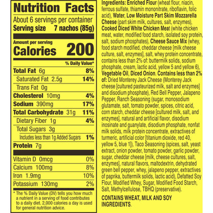 Old El Paso Stuffed Nachos, Chicken Fajita Style and Cheese, Frozen Snacks, 40 Count, 17 oz