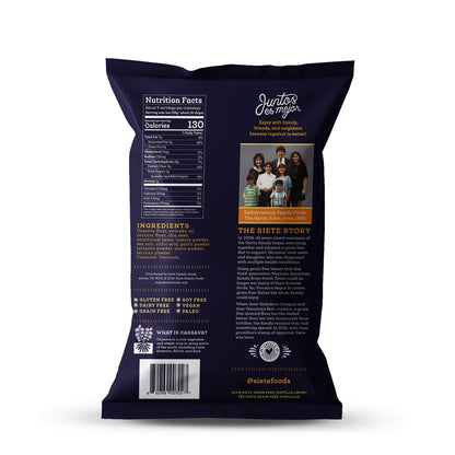 Siete Family Foods Tortilla Chip - Nacho, 5 Oz Bag