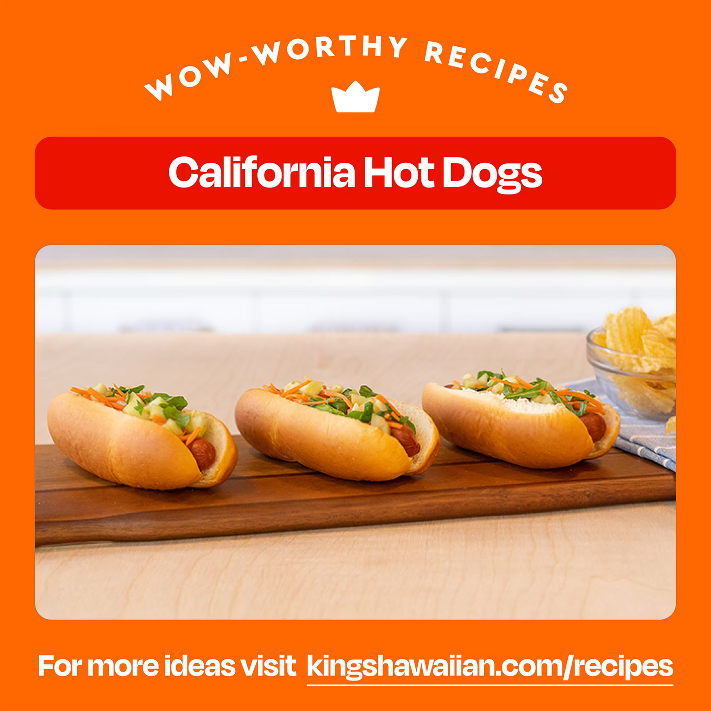 King's Hawaiian Sweet Hot Dog Buns