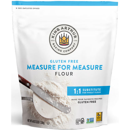 King Arthur Baking Company Non-GMO Project Verified, Certified Gluten-Free Measure for Measure Flour, 3 lb Bag