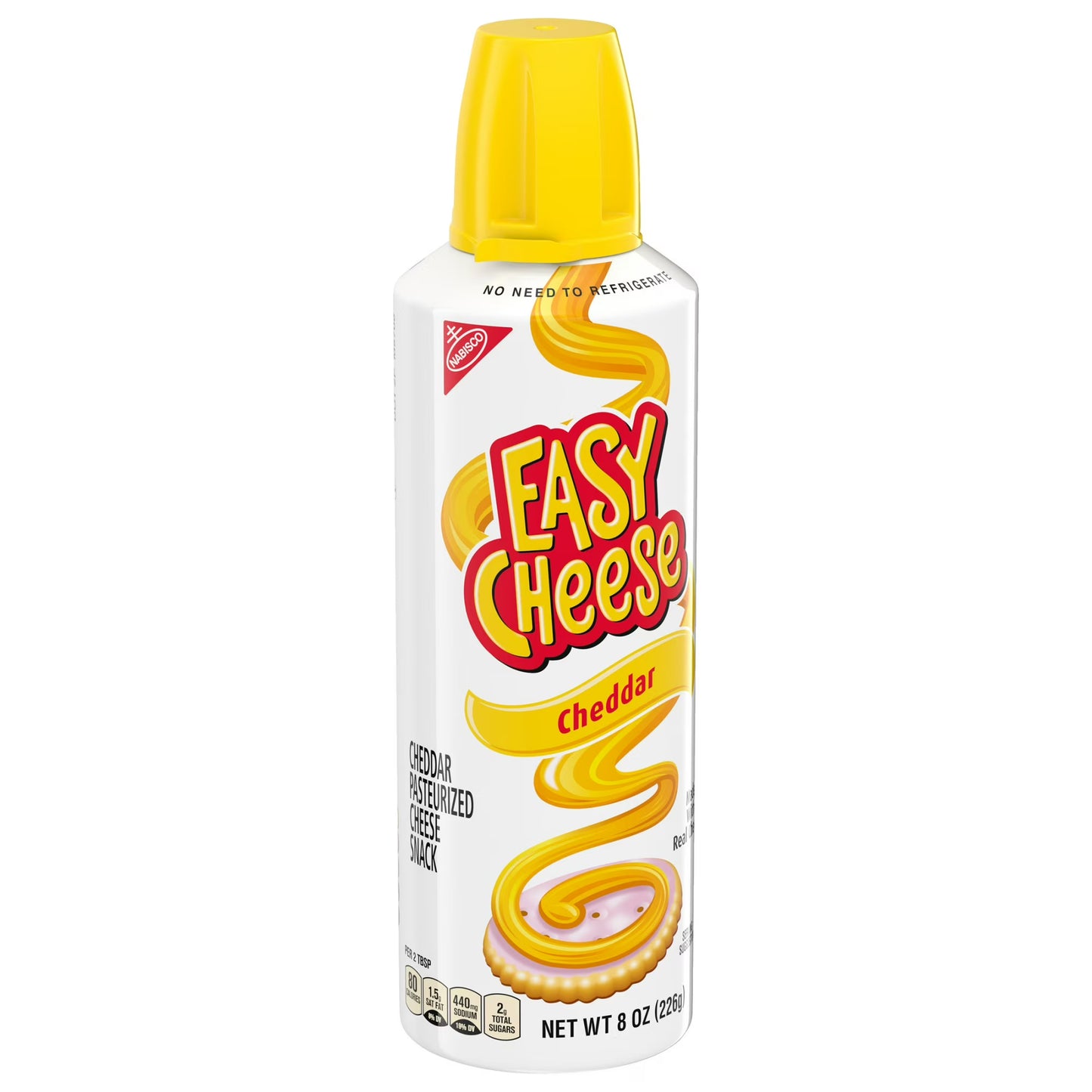 (3 pack) EASY CHEESE Cheddar Cheese Snack, 8 oz