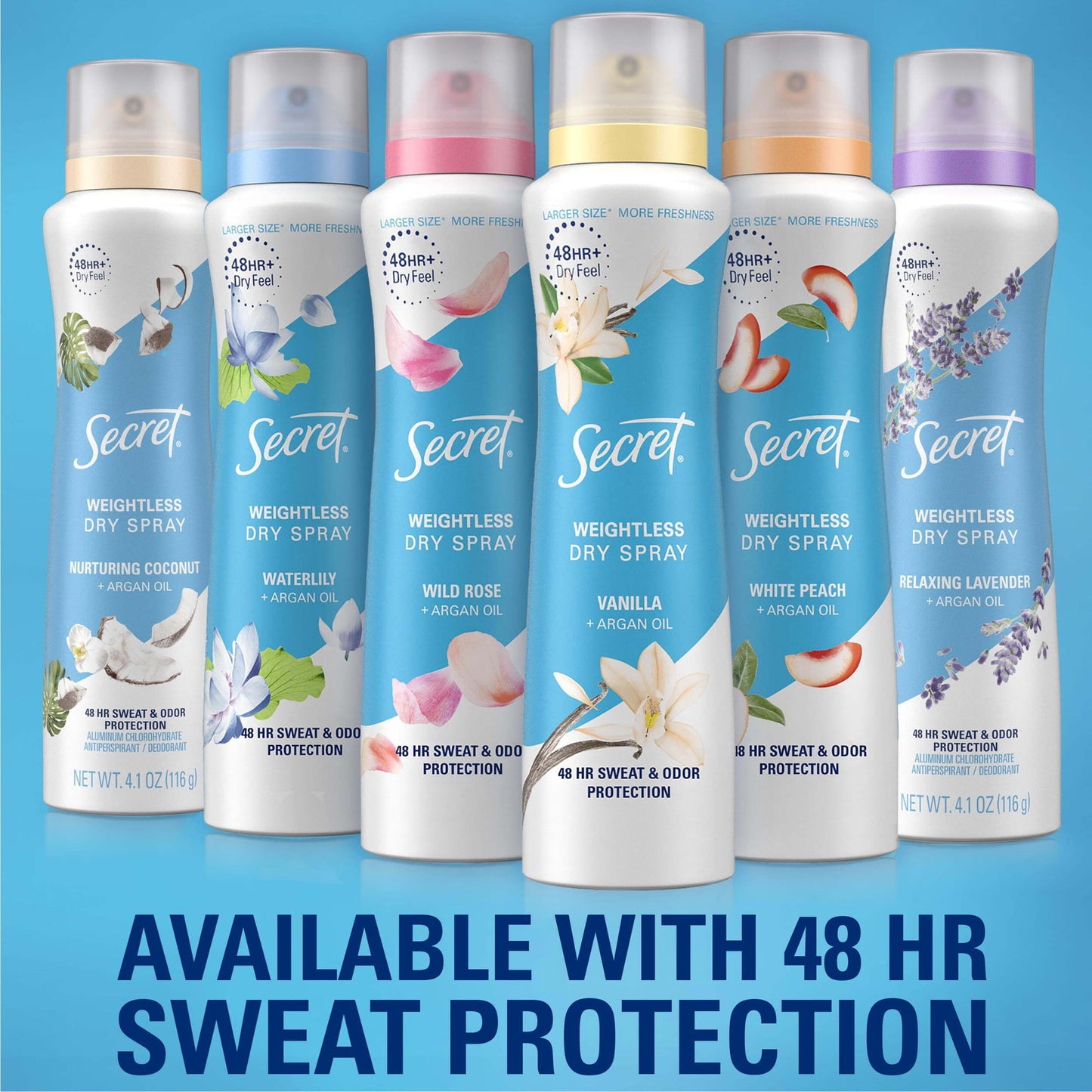 Secret Aluminum Free Dry Spray Women's Deodorant, Midnight Jasmine, 4.1 oz