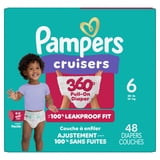 Pampers Cruisers 360 Baby Diapers Size 6, 48 Count (Select for More Options)