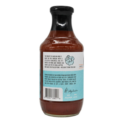 Franklin Barbecue Vinegar BBQ Sauce, 18 oz, Gluten Free, Carolina-Style