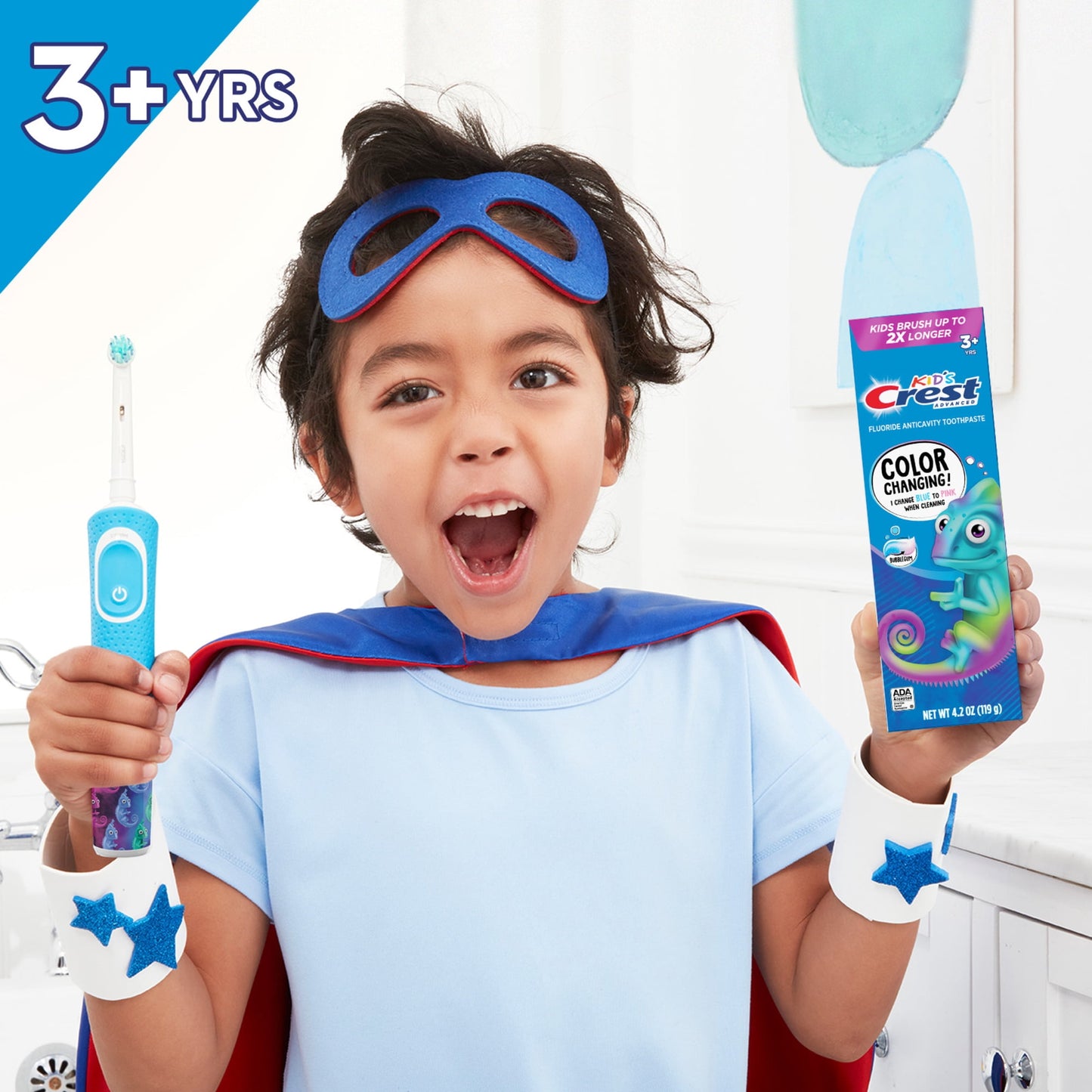 Crest Toothpaste, Kids Advanced Fluoride Toothpaste, Bubblegum Flavor, 4.2 oz