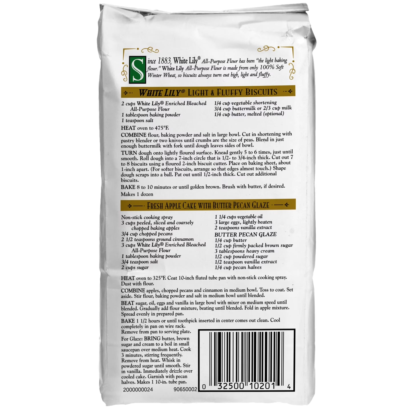 White Lily All Purpose Flour, 2 lb Bag