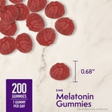 Member’s Mark Melatonin Gummies, 5 mg, Strawberry, 200 ct.