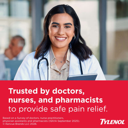 Tylenol 8 Hour Arthritis Fast, Strong Pain Relief, Acetaminophen 650 mg Extended Release, 100 Count