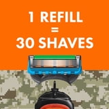 Gillette Fusion5 ProGlide Shaving Razor for Men, Salute to Service Edition, 1 Handle, 6 Blade Refills