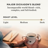 Peet's Coffee Major Dickason's Blend Premium Dark Roast Whole Coffee Beans, Arabica, 18 oz