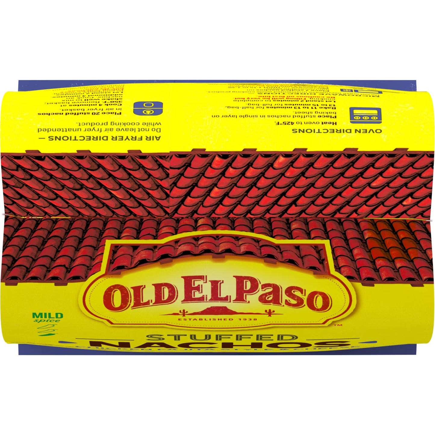 Old El Paso Stuffed Nachos, Chicken Fajita Style and Cheese, Frozen Snacks, 40 Count, 17 oz