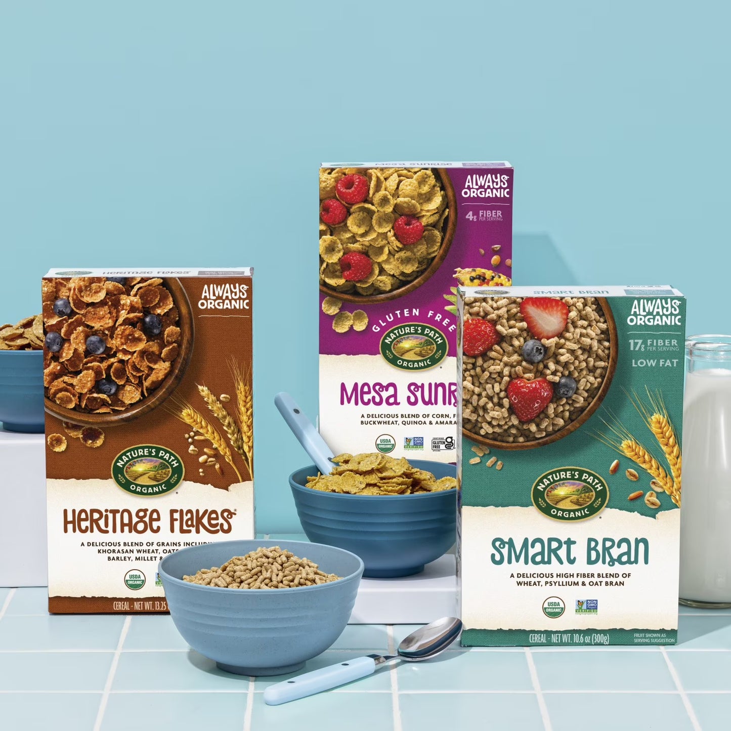 (4 pack) Nature's Path Organic Heritage Flakes Breakfast Cereal, 33.5oz Box (pack of 4)