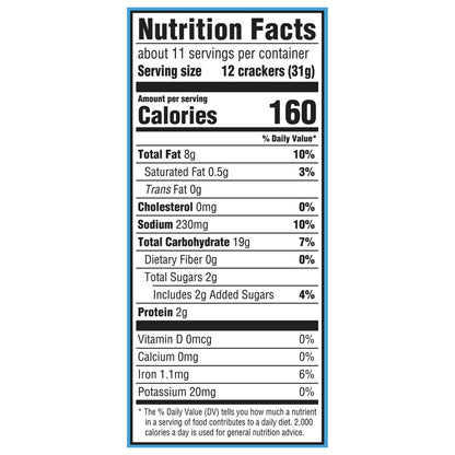 CHICKEN IN A BISKIT Original Baked Snack Crackers, Lunch Snacks, Family Size, 12 oz